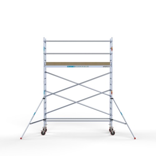 Aliuminio bokštas 75х305 5,2 m darbinis aukštis* Aliuminio bokštas 75х305 5,2 m darbinis aukštis*