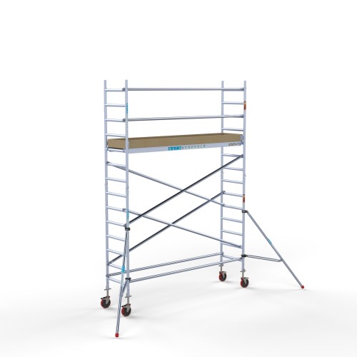 Aliuminio bokštas 75х305 5,2 m darbinis aukštis* Aliuminio bokštas 75х305 5,2 m darbinis aukštis*