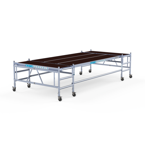 Daugiaplatformis sulankstomas stelažas Žemas 190x455 cm, 3 pakopos Daugiaplatformis sulankstomas stelažas Žemas 190x455 cm, 3 pakopos