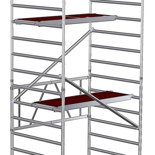 Sulankstomas bokštasа 135х190 4,8 m darbinis aukštis* Sulankstomas bokštasа 135х190 4,8 m darbinis aukštis*