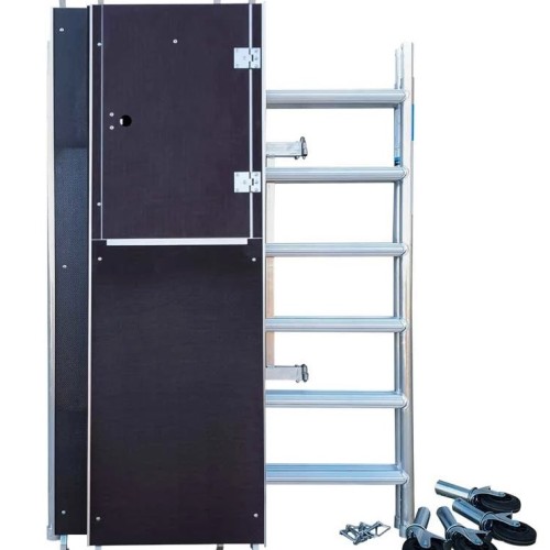 Sulankstomas bokštasа 135х190 3 m darbinis aukštis, su liuku Sulankstomas bokštasа 135х190 3 m darbinis aukštis, su liuku