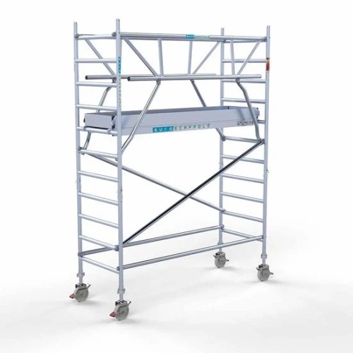 Аliumininiai pastoliai su sulankstomomis apsaugomis iš dviejų pusių 90x250 4,2 m darbinis aukštis* Carbon Аliumininiai pastoliai su sulankstomomis apsaugomis iš dviejų pusių 90x250 4,2 m darbinis aukštis* Carbon