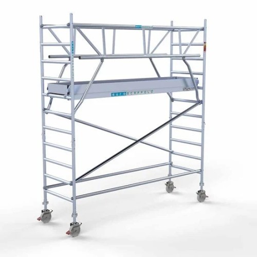 Аliumininiai pastoliai su sulankstomomis apsaugomis iš dviejų pusių 90x305 4,2 m darbinis aukštis* Аliumininiai pastoliai su sulankstomomis apsaugomis iš dviejų pusių 90x305 4,2 m darbinis aukštis*