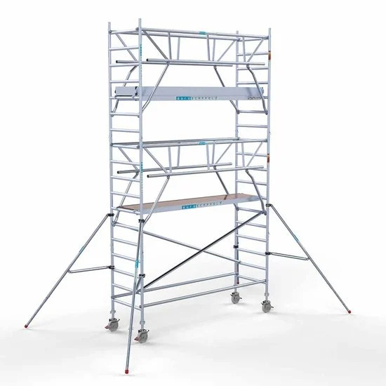 Аliumininiai pastoliai 90х305 6,2 m darbinis aukštis* anglies platforma su sulankstomomis apsaugomis iš 2 pusių Аliumininiai pastoliai 90х305 6,2 m darbinis aukštis* anglies platforma su sulankstomomis apsaugomis iš 2 pusių