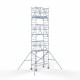 Аliumininiai pastoliai 90х190 8,2 m darbinis aukštis* anglies platforma su sulankstomomis apsaugomis iš 2 pusių Аliumininiai pastoliai 90х190 8,2 m darbinis aukštis* anglies platforma su sulankstomomis apsaugomis iš 2 pusių