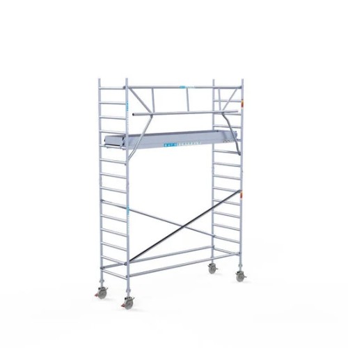 Аliumininiai pastoliai 90х305 5,2 m darbinis aukštis* anglies platforma su sulankstomomis apsaugomis iš 1 pusės