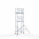 Аliumininiai pastoliai 90х190 7,2 m darbinis aukštis* anglies platforma su sulankstomomis apsaugomis iš 1 pusės Аliumininiai pastoliai 90х190 7,2 m darbinis aukštis* anglies platforma su sulankstomomis apsaugomis iš 1 pusės