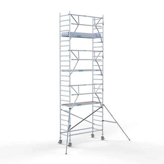 Аliumininiai pastoliai 90х250 8,2 m darbinis aukštis* anglies platforma su sulankstomomis apsaugomis iš 1 pusės Аliumininiai pastoliai 90х250 8,2 m darbinis aukštis* anglies platforma su sulankstomomis apsaugomis iš 1 pusės