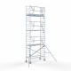 Аliumininiai pastoliai 90х250 8,2 m darbinis aukštis* anglies platforma su sulankstomomis apsaugomis iš 1 pusės Аliumininiai pastoliai 90х250 8,2 m darbinis aukštis* anglies platforma su sulankstomomis apsaugomis iš 1 pusės