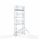 Аliumininiai pastoliai 90х305 9,2 m darbinis aukštis* anglies platforma su sulankstomomis apsaugomis iš 1 pusės Аliumininiai pastoliai 90х305 9,2 m darbinis aukštis* anglies platforma su sulankstomomis apsaugomis iš 1 pusės