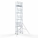 Алюминиевая башня 75х190 10,2 м рабочая высота* + складые ограждения с 1 стороны Алюминиевая башня 75х190 10,2 м рабочая высота* + складые ограждения с 1 стороны