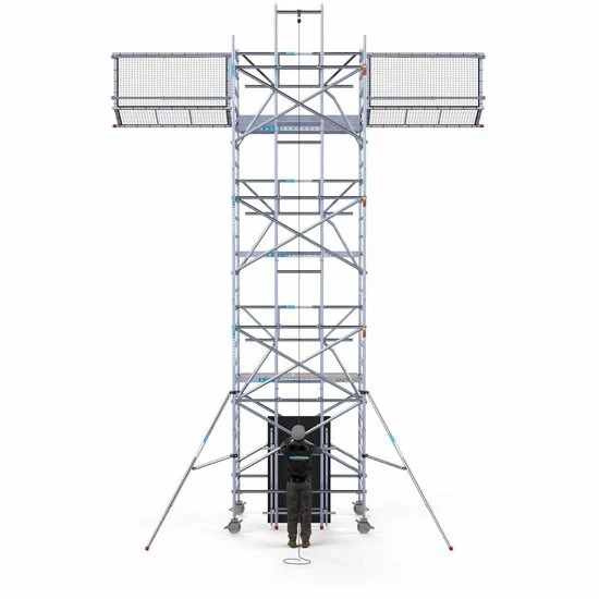Aliumininiai pastoliai 135х250 8,2 m darbinis aukštis* su liftu saulės baterijoms - Solarlift, Safeguard Aliumininiai pastoliai 135х250 8,2 m darbinis aukštis* su liftu saulės baterijoms - Solarlift, Safeguard