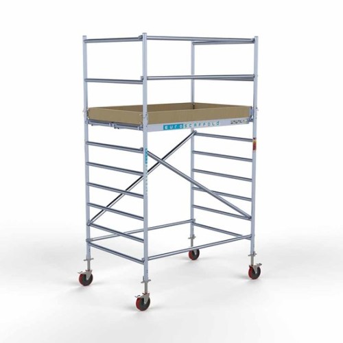 Алюминиевая башня 135х190 4,2 м рабочая высота* с карбоновой платформой