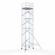 Aliuminio bokštas 135х190 10,2 m darbinis aukštis* anglies platforma
