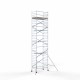Aliuminio bokštas 135х250 11,2 m darbinis aukštis* anglies platforma Aliuminio bokštas 135х250 11,2 m darbinis aukštis* anglies platforma