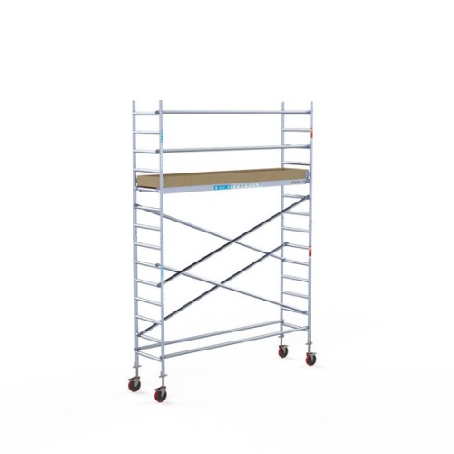 Aliuminio bokštas 75х305 5,2 m darbinis aukštis* anglies platforma Aliuminio bokštas 75х305 5,2 m darbinis aukštis* anglies platforma