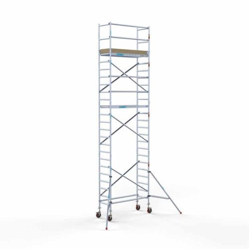 Aliuminio bokštas 75х190 8,2 m darbinis aukštis* anglies platforma Aliuminio bokštas 75х190 8,2 m darbinis aukštis* anglies platforma