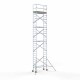 Aliuminio bokštas 75х190 10,2 m darbinis aukštis* anglies platforma Aliuminio bokštas 75х190 10,2 m darbinis aukštis* anglies platforma