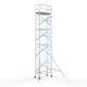 Aliuminio bokštas 90х190 10,2 m darbinis aukštis* anglies platforma Aliuminio bokštas 90х190 10,2 m darbinis aukštis* anglies platforma