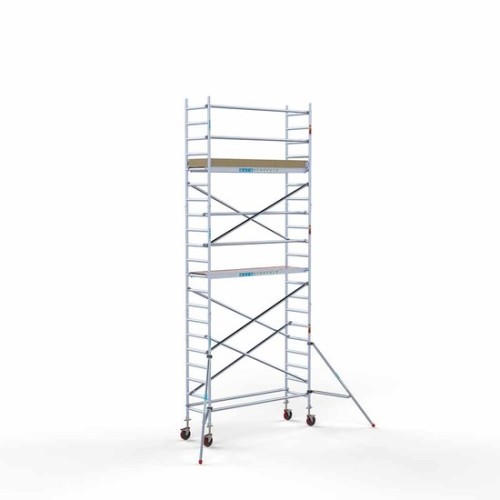 Aliuminio bokštas 75х250 7,2 m darbinis aukštis* anglies platforma Aliuminio bokštas 75х250 7,2 m darbinis aukštis* anglies platforma