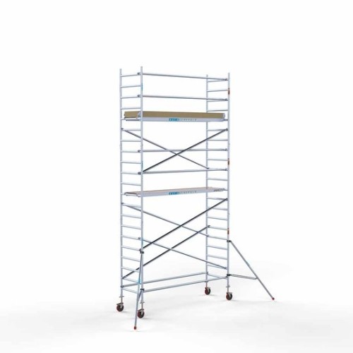 Aliuminio bokštas 90х305 7,2 m darbinis aukštis* anglies platforma Aliuminio bokštas 90х305 7,2 m darbinis aukštis* anglies platforma