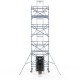 Aliumininiai pastoliai 135х250 8,2 m darbinis aukštis* su liftu saulės baterijoms - Solarlift Aliumininiai pastoliai 135х250 8,2 m darbinis aukštis* su liftu saulės baterijoms - Solarlift