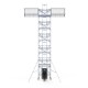 Aliumininiai pastoliai 135х305 12,2 m darbinis aukštis* su liftu saulės baterijoms ir „Safeguard“ stogo krašto apsaugos komplektas Aliumininiai pastoliai 135х305 12,2 m darbinis aukštis* su liftu saulės baterijoms ir „Safeguard“ stogo krašto apsaugos komplektas