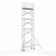 Aliuminio bokštas 75x250 10,2 m darbinis aukštis* Aliuminio bokštas 75x250 10,2 m darbinis aukštis*