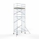 Aliuminio bokštas 135x250 8,2 m darbinis aukštis* Aliuminio bokštas 135x250 8,2 m darbinis aukštis*