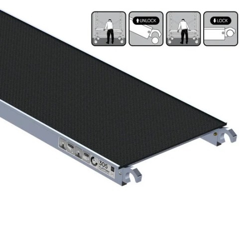 Anglies platforma be liuko 305x60 cm