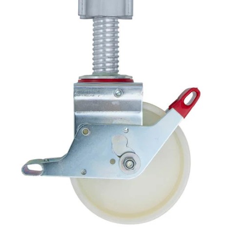 Nailoniniai ratai 200mm su aliuminio velenu 40 cm