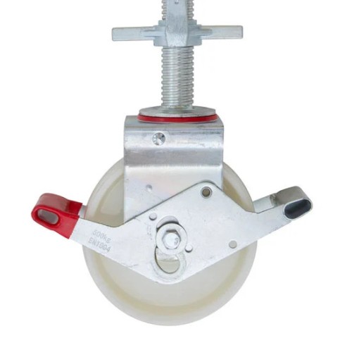 Nailono ratas 200mm + plieninis skriemulys 40 cm