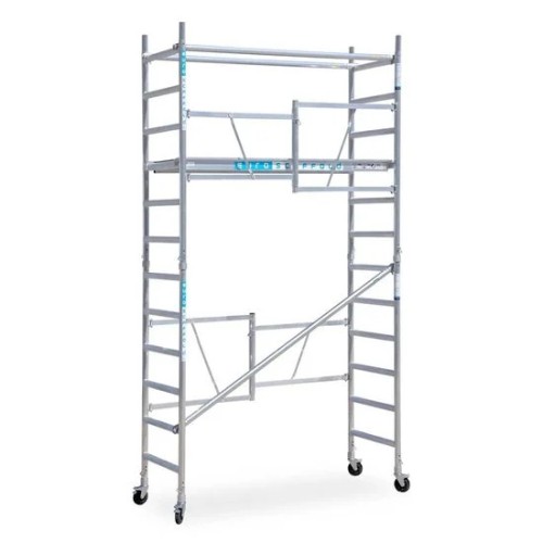 Sulankstomi aliumininiai pastoliai 75 4,5 m darbinis aukštis*