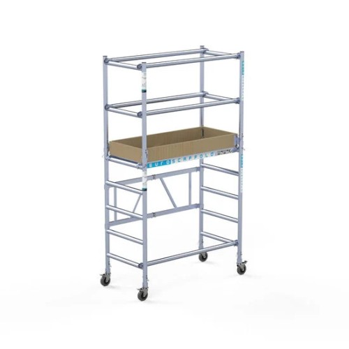 Sulankstomi aliumininiai pastoliai Compact 1+2 3,5 m darbinis aukštis* Sulankstomi aliumininiai pastoliai Compact 1+2 3,5 m darbinis aukštis*