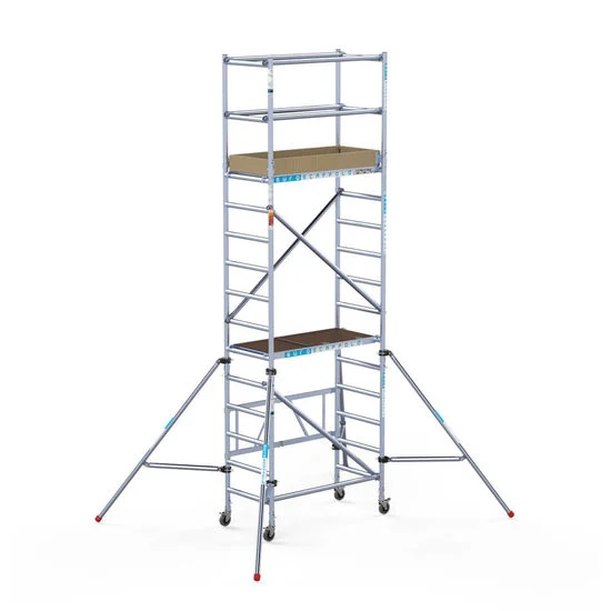 Sulankstomi aliumininiai pastoliai Compact 1+2+3 5,5 m darbinis aukštis* Sulankstomi aliumininiai pastoliai Compact 1+2+3 5,5 m darbinis aukštis*