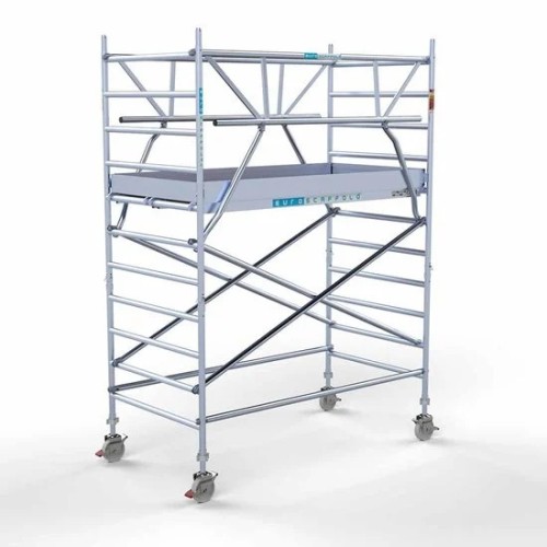 Аliumininiai pastoliai 135х250 4,2 m darbinis aukštis* su sulankstomomis apsaugomis iš 2 pusių