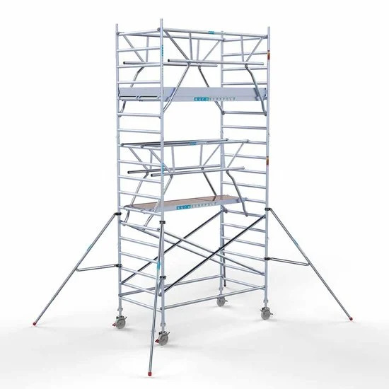 Аliumininiai pastoliai 135х250 6,2 m darbinis aukštis* su sulankstomomis apsaugomis iš 2 pusių Аliumininiai pastoliai 135х250 6,2 m darbinis aukštis* su sulankstomomis apsaugomis iš 2 pusių