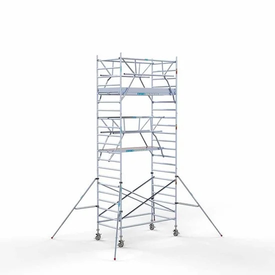 Аliumininiai pastoliai 135х250 7,2 m darbinis aukštis* su sulankstomomis apsaugomis iš 2 pusių Аliumininiai pastoliai 135х250 7,2 m darbinis aukštis* su sulankstomomis apsaugomis iš 2 pusių