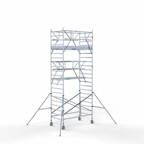 Алюминиевая башня 135х250 7,2 м рабочая высота с карбоновой платформой + складные ограждения с 2 сторон Алюминиевая башня 135х250 7,2 м рабочая высота с карбоновой платформой + складные ограждения с 2 сторон