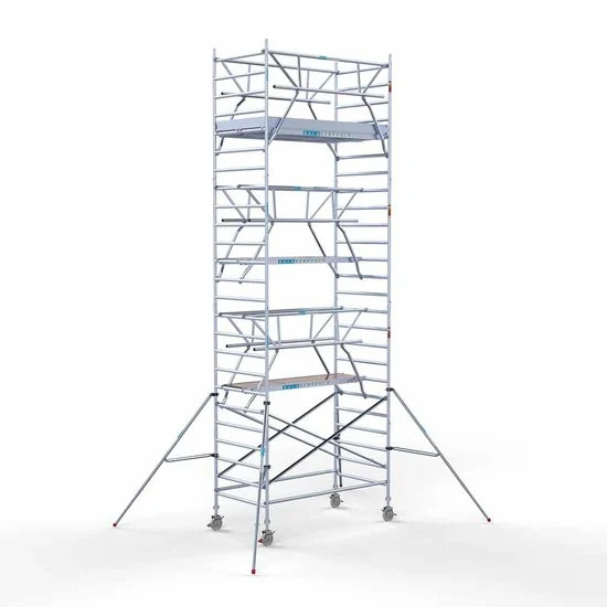 Аliumininiai pastoliai 135х250 8,2 m darbinis aukštis* su sulankstomomis apsaugomis iš 2 pusių Аliumininiai pastoliai 135х250 8,2 m darbinis aukštis* su sulankstomomis apsaugomis iš 2 pusių