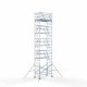 Аliumininiai pastoliai 135х250 11,2 m darbinis aukštis* su sulankstomomis apsaugomis iš 2 pusių