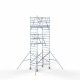 Аliumininiai pastoliai 135х190 7,2 m darbinis aukštis* anglies platforma su sulankstomomis apsaugomis iš 2 pusių Аliumininiai pastoliai 135х190 7,2 m darbinis aukštis* anglies platforma su sulankstomomis apsaugomis iš 2 pusių