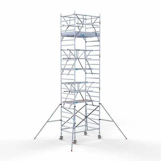 Аliumininiai pastoliai 135х190 8,2 m darbinis aukštis* anglies platforma su sulankstomomis apsaugomis iš 2 pusių Аliumininiai pastoliai 135х190 8,2 m darbinis aukštis* anglies platforma su sulankstomomis apsaugomis iš 2 pusių
