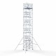 Аliumininiai pastoliai 135х190 12,2 m darbinis aukštis* su sulankstomomis apsaugomis iš 2 pusių