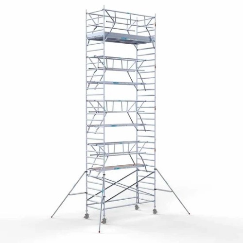 Алюминиевая башня 135х305 10,2 м рабочая высота с карбоновой платформой + складные ограждения с 2 сторон Алюминиевая башня 135х305 10,2 м рабочая высота с карбоновой платформой + складные ограждения с 2 сторон