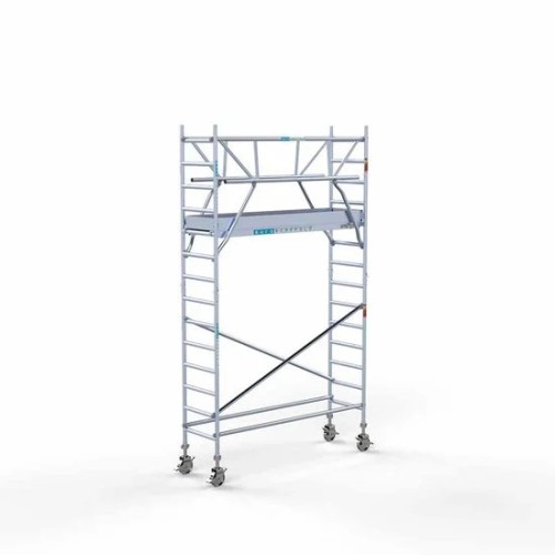 Аliumininiai pastoliai 75х250 5,2 m darbinis aukštis* su sulankstomomis apsaugomis iš 2 pusių