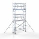 Аliumininiai pastoliai 75х250 6,2 m darbinis aukštis* anglies platforma su sulankstomomis apsaugomis iš 2 pusių Аliumininiai pastoliai 75х250 6,2 m darbinis aukštis* anglies platforma su sulankstomomis apsaugomis iš 2 pusių