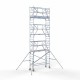 Аliumininiai pastoliai 75х250 8,2 m darbinis aukštis* anglies platforma su sulankstomomis apsaugomis iš 2 pusių Аliumininiai pastoliai 75х250 8,2 m darbinis aukštis* anglies platforma su sulankstomomis apsaugomis iš 2 pusių