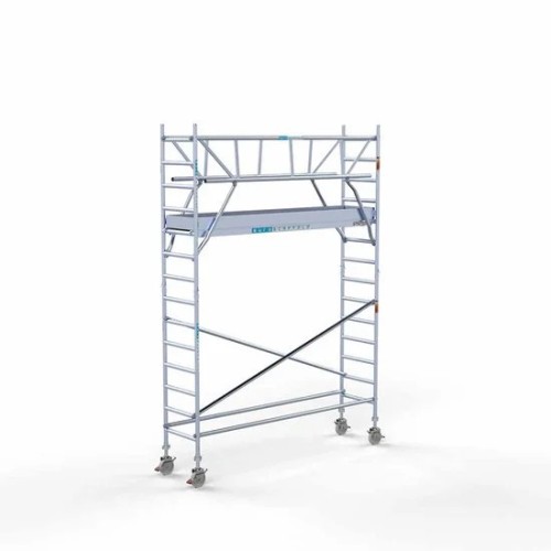 Аliumininiai pastoliai 75х305 5,2 m darbinis aukštis* su sulankstomomis apsaugomis iš 2 pusių