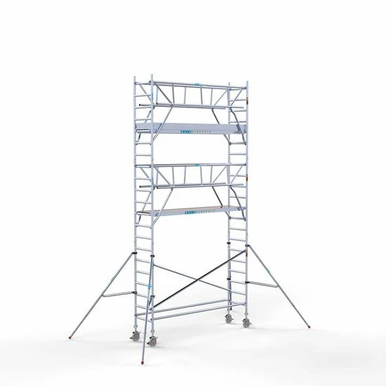 Аliumininiai pastoliai 75х305 7,2 m darbinis aukštis* anglies platforma su sulankstomomis apsaugomis iš 2 pusių Аliumininiai pastoliai 75х305 7,2 m darbinis aukštis* anglies platforma su sulankstomomis apsaugomis iš 2 pusių